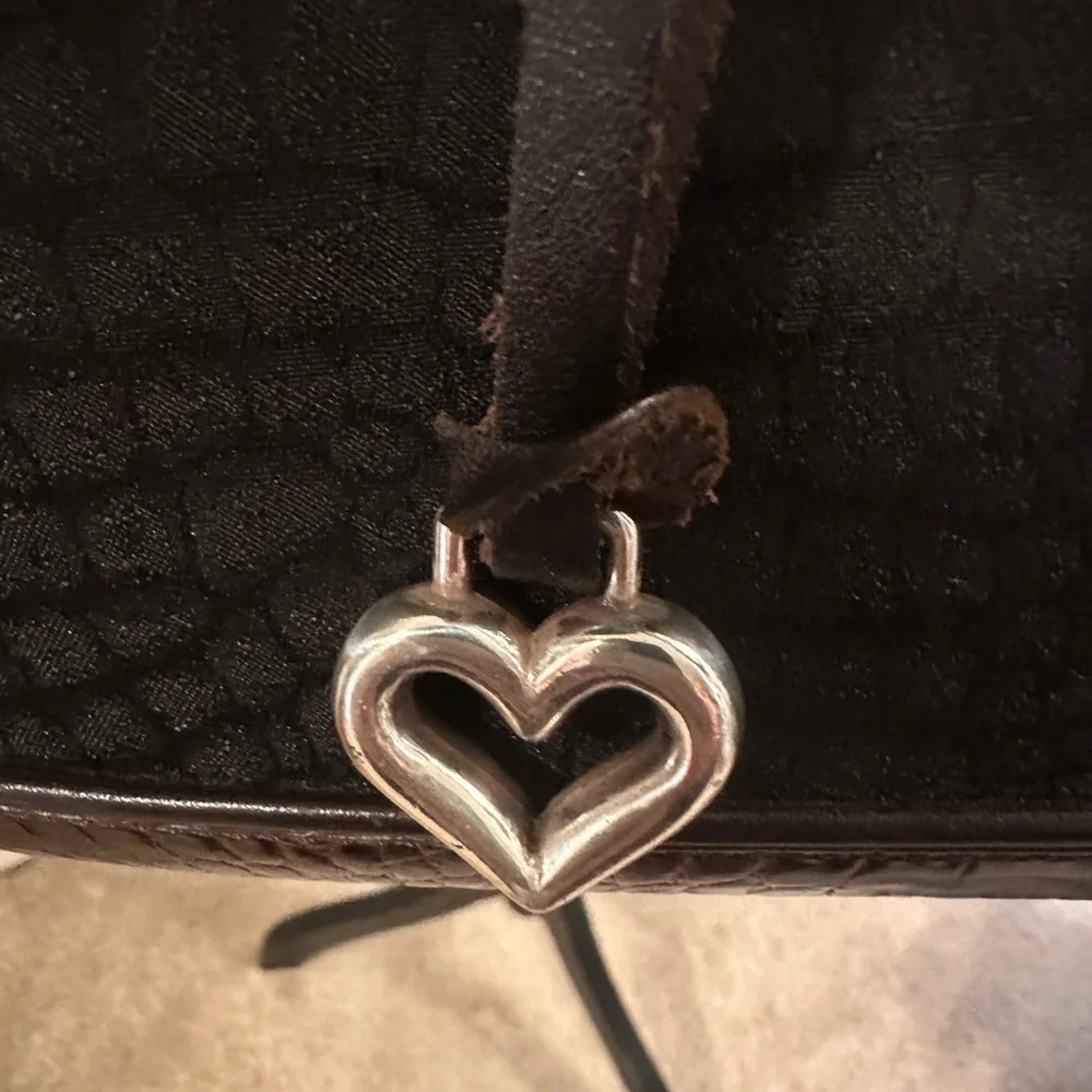 BRIGHTON ❤️ MARTHA BLACK /CHOC CROC BRIEFCASE/Laptop Bag - Picture 3 of 11